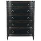 Hooker Furniture Charleston 5-Piece King Upholstered Bedroom Set in Black Cherry, , large