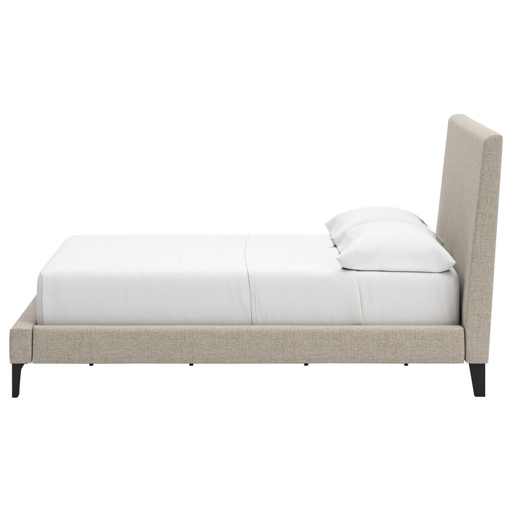 Ashley Cielden Full Upholstered Platform Bed with Roll Slats in Tan, , large