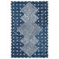 Safavieh Micro-Loop MLP171M 4" x 6" Blue and Ivory Area Rug, , large