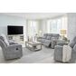 Ashley Buntington Manual Reclining Sofa in Pewter, , large