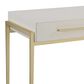 Uttermost Jewel Desk in White and Gold, , large