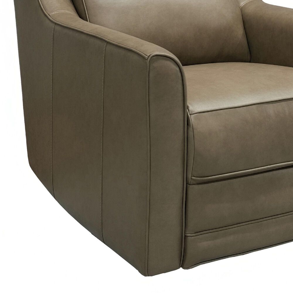Barcalounger Lara Leather Power Recliner in Elephant, , large
