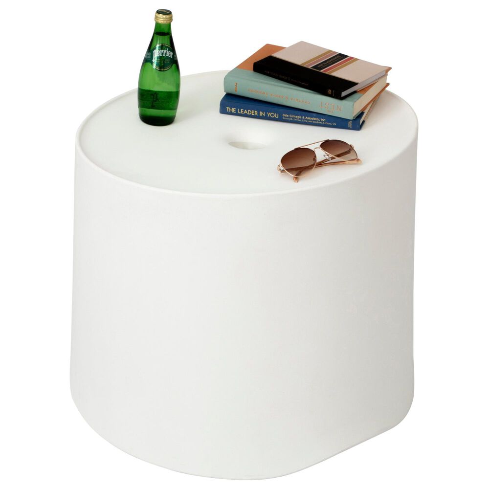 Floating Luxuries Kai Side Table in White, , large