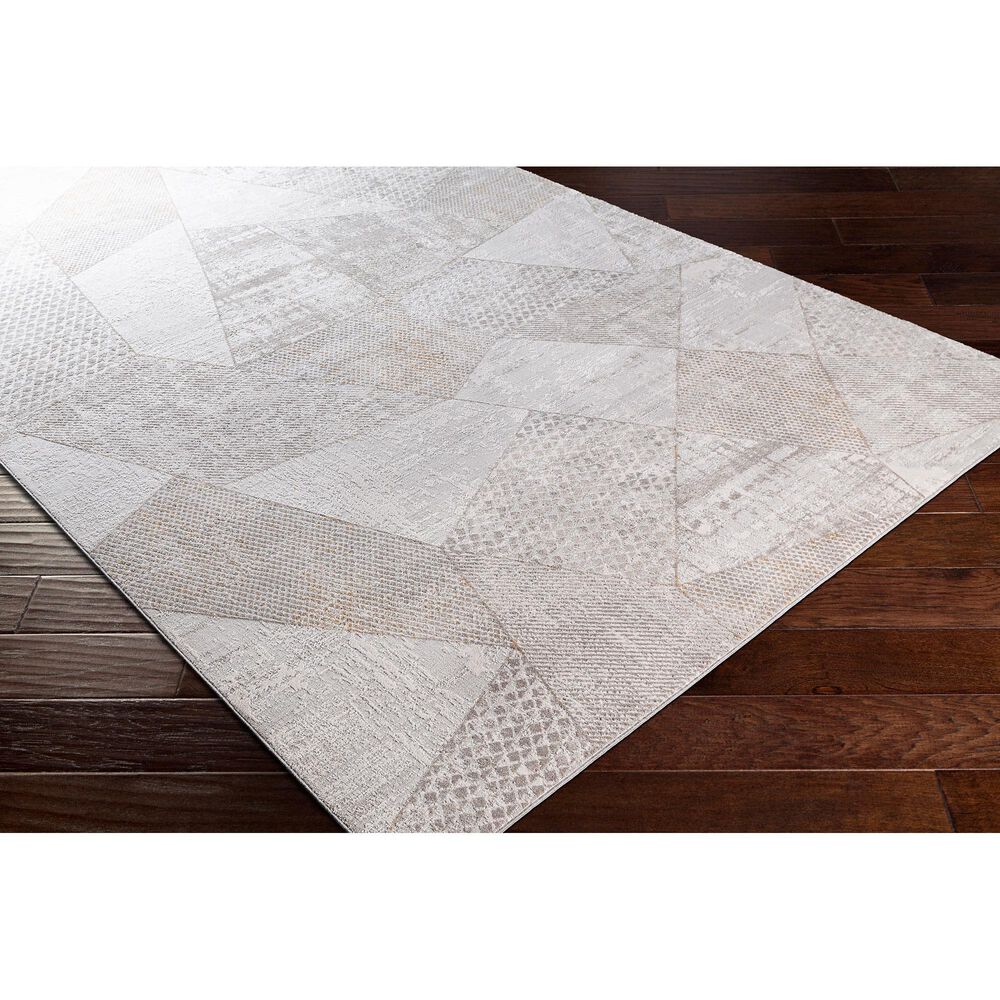 Surya Carmel  9&#39; x 12&#39; White, Ivory, Gray and Taupe Area Rug, , large
