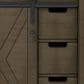 Lexora Home Marsyas 30" Single Bathroom Vanity in Rustic Brown with White Quartz Top and Rectangular Sink, , large