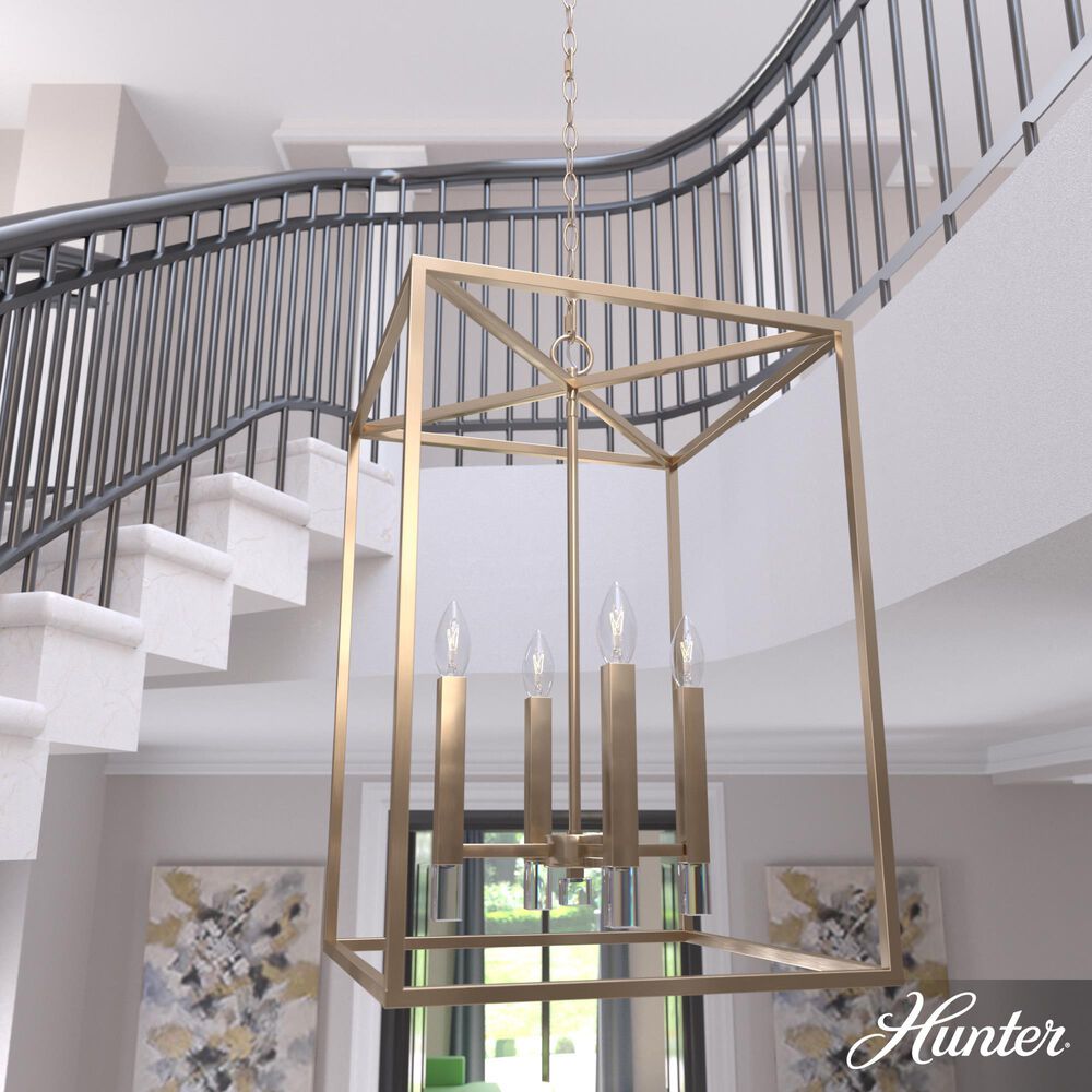 Hunter Sunjai 17&quot; 4-Light Pendant in Alturas Gold, , large