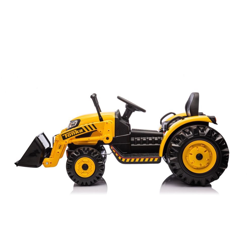 Best Ride On Cars Tonka Construction Tractor 12V Ride On Car in Yellow, , large