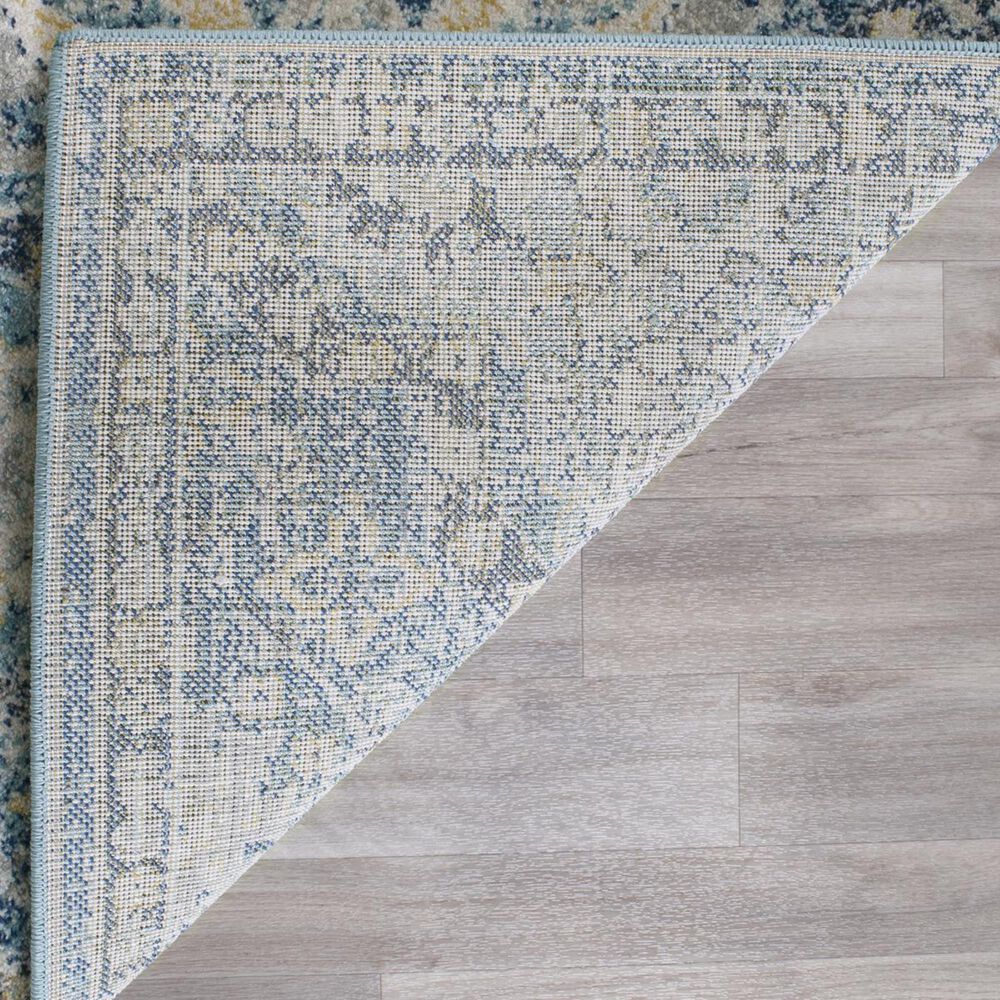 Safavieh Evoke EVK274C-3 3" x 5" Light Blue/Ivory Area Rug, , large