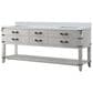 Lexora Home Norwalk 80" Double Bathroom Vanity in White Oak with White Quartz Top and Rectangular Sinks, , large