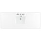 James Martin Vanities Bristol 60" Single Bathroom Vanity in Bright White with Single Hole 3 cm White Zeus Quartz Top and Rectangular Sink, , large
