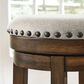 Ashley Valebeck 24" Backless Counter Stool in Brown and Black, , large