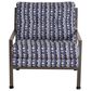 Jonathan Louis Mansfield Metal Accent Chair in Buena Vista Denim, , large