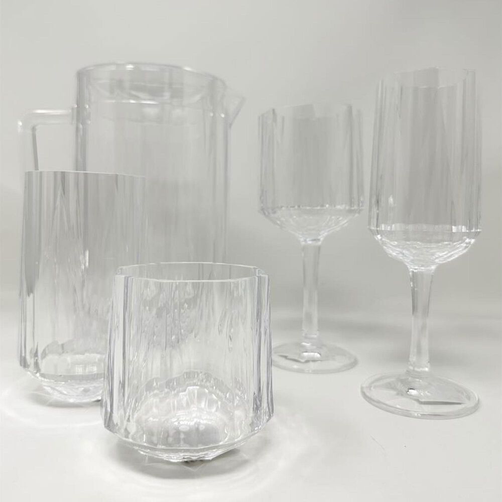 LeadingWare Crystal Diamond 16 Oz Highball Tumbler in Clear, , large