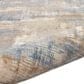 Nourison Rush 8" Round Blue and Beige Area Rug, , large
