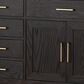 Lexora Home Abbey 84" Double Bathroom Vanity in Black Oak with 2 cm White Quartz Top and Rectangular Sinks, , large