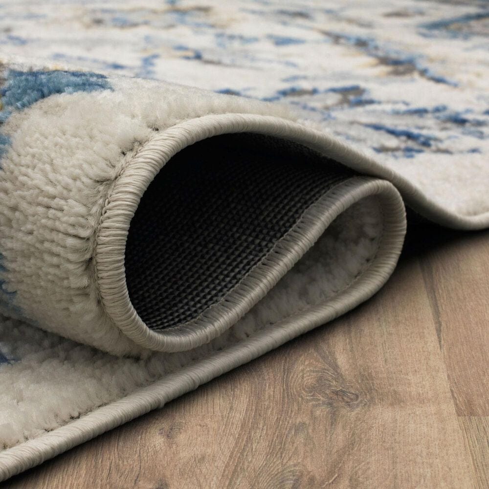 Karastan Cleo Copeland 5&#39;3&quot; x 8&#39; Blue Area Rug, , large