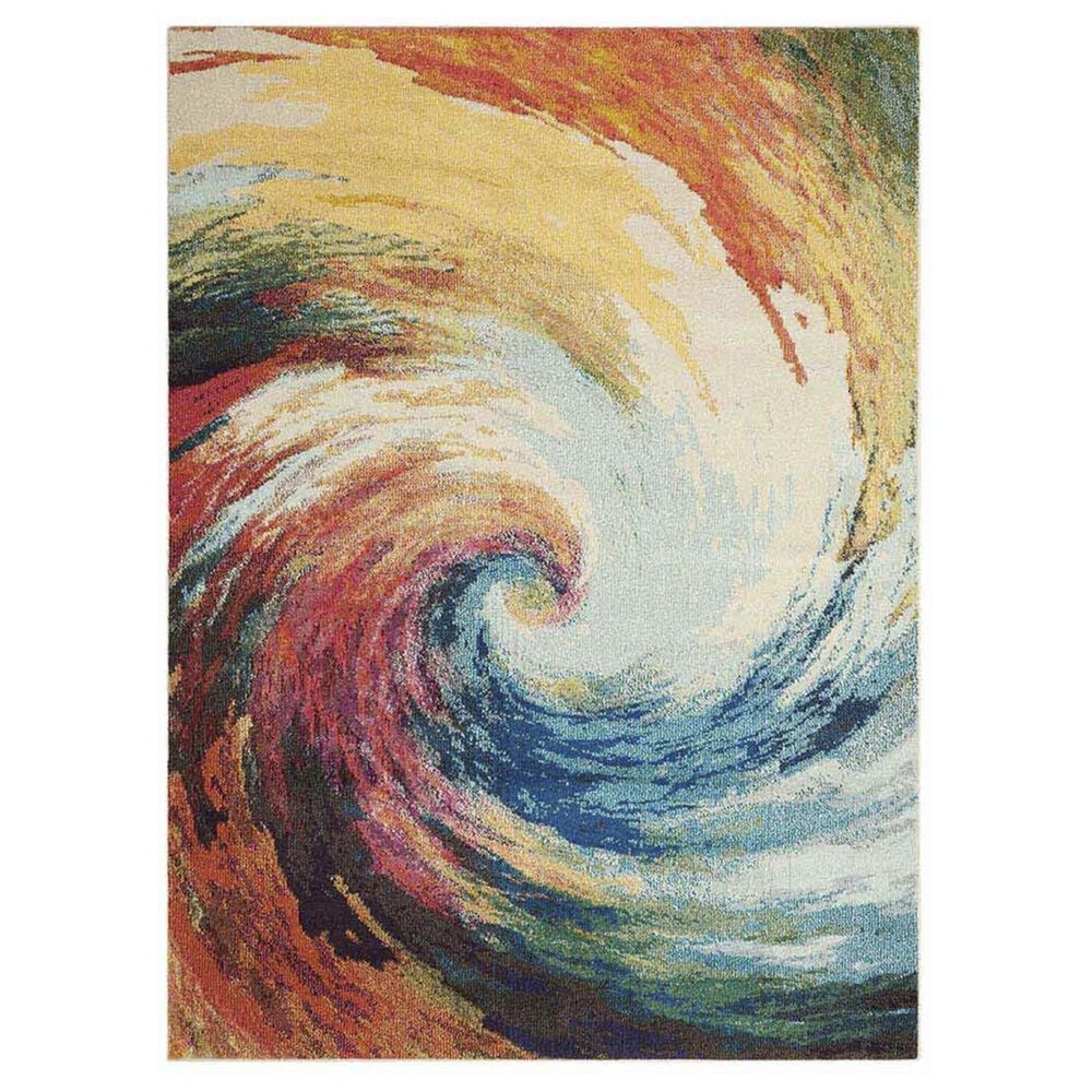 Nourison Celestial CES07 3"11" x 5"11" Wave Area Rug, , large