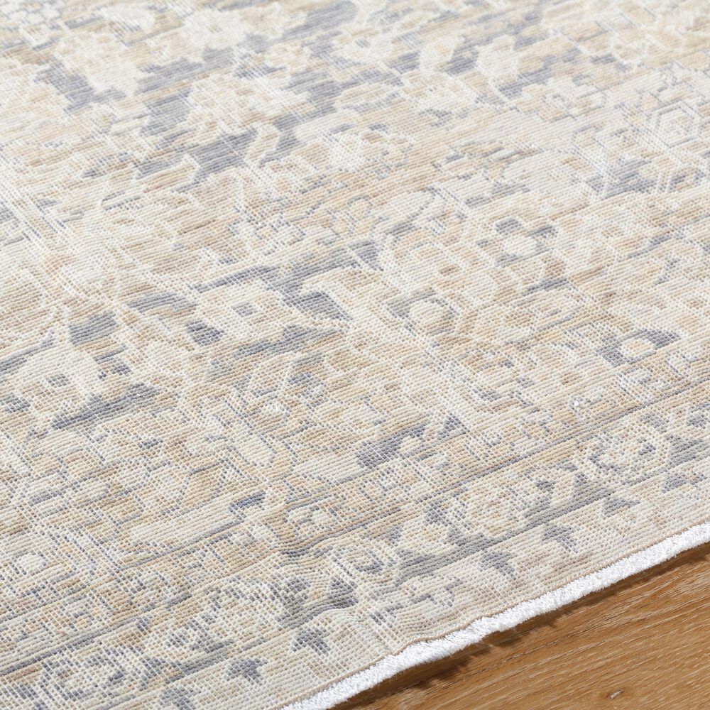 Surya Once Upon a Time Gray, Light Brown, Ivory, Tan and Light Gray 2&#39;11&quot; x 9&#39;10&quot; Runner, , large