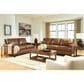 Ashley Saonara Stationary Sofa and Loveseat Set in Amber, , large