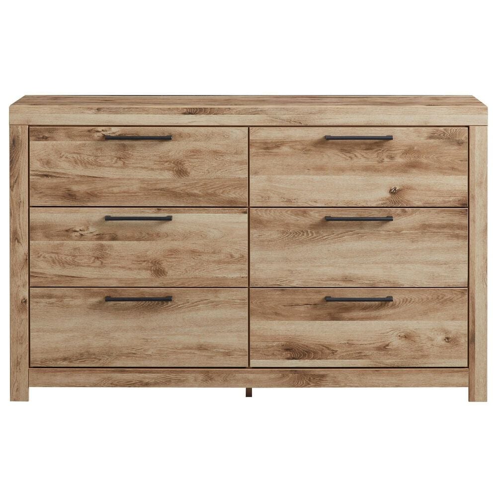 Ashley Hyanna 6-Drawer Dresser in Golden Rustic, , large