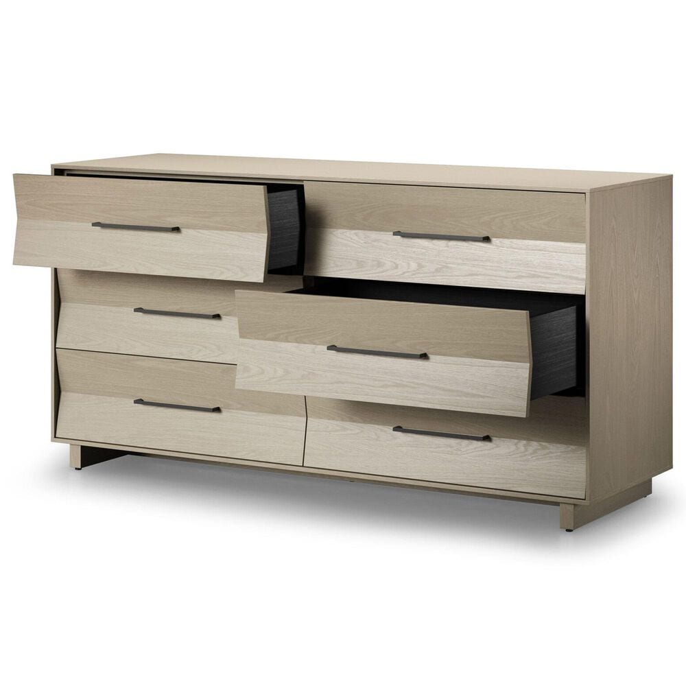 BDI Kava 6-Drawer Dresser Only in Washed Oak, , large