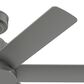 Hunter Kennicott 44" Outdoor Ceiling Fan in Matte Silver, , large