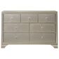 Crown Mark Lyssa 7-Drawer Dresser and Mirror in Champagne, , large