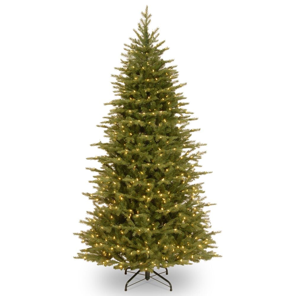 National Tree 9' Feel Real Nordic Spruce Medium Hinged Tree with Dual Color LED Lights + PowerConnect, , large