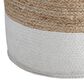 Ashley Sweed Valley Pouf in Natural and White, , large