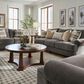Ashley Tallow Creek Stationary Queen Sleeper Sofa in Shadow Velvet, , large