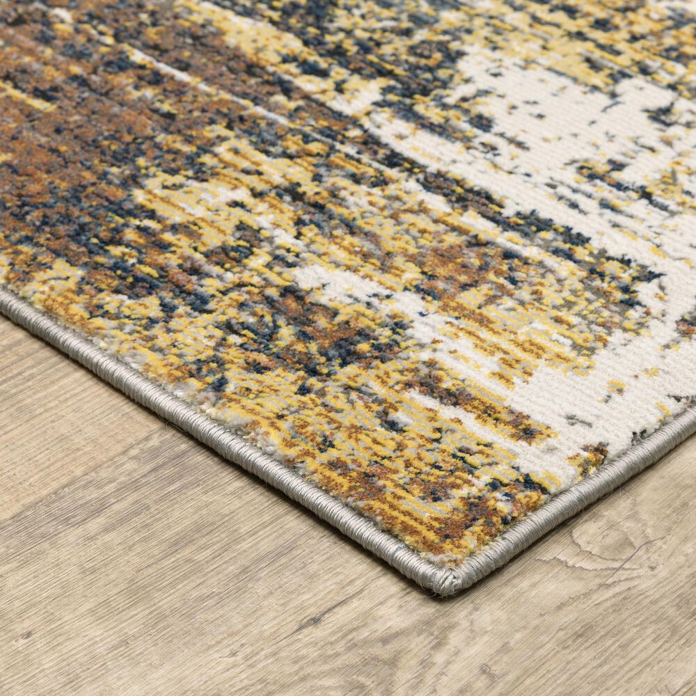 Oriental Weavers Caravan Abstract Mixup 7&#39;10&quot; x 10&#39;10&quot; Gold and Beige Area Rug, , large