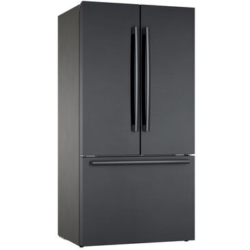 Bosch 36" French Door Bottom Freezer in Black Stainless Steel, , large