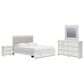 Ashley Zuraleus 4-Piece King Upholstered Storage Bedroom Set in Matte White, , large
