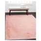 Linon Maven Faux Rabbit 5" x 7" Pink Area Rug, , large