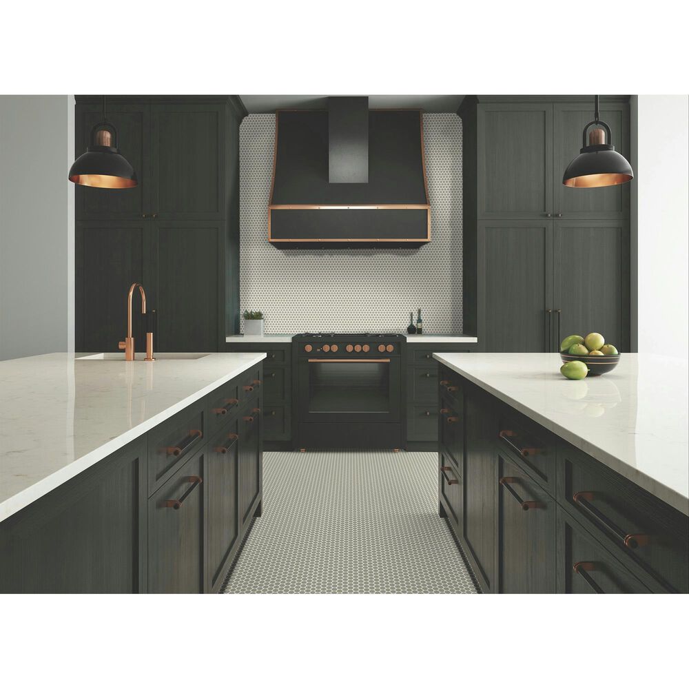 Dal-Tile Color Wheel Matte Architectural Gray 13&quot; x 11&quot; Ceramic Mosaic Sheet, , large