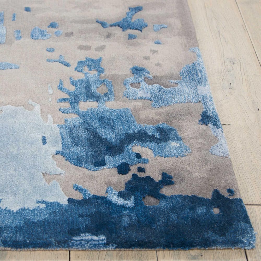 Nourison Prismatic PRS10 7&#39;9&quot; x 9&#39;9&quot; Blue and Grey Area Rug, , large