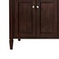 James Martin Vanities Brittany 72" Double Bathroom Vanity in Burnished Mahogany with 3 cm White Zeus Quartz Top and Rectangular Sinks, , large