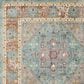Safavieh Aria ARA100B 10" x 14" Blue and Creme Area Rug, , large