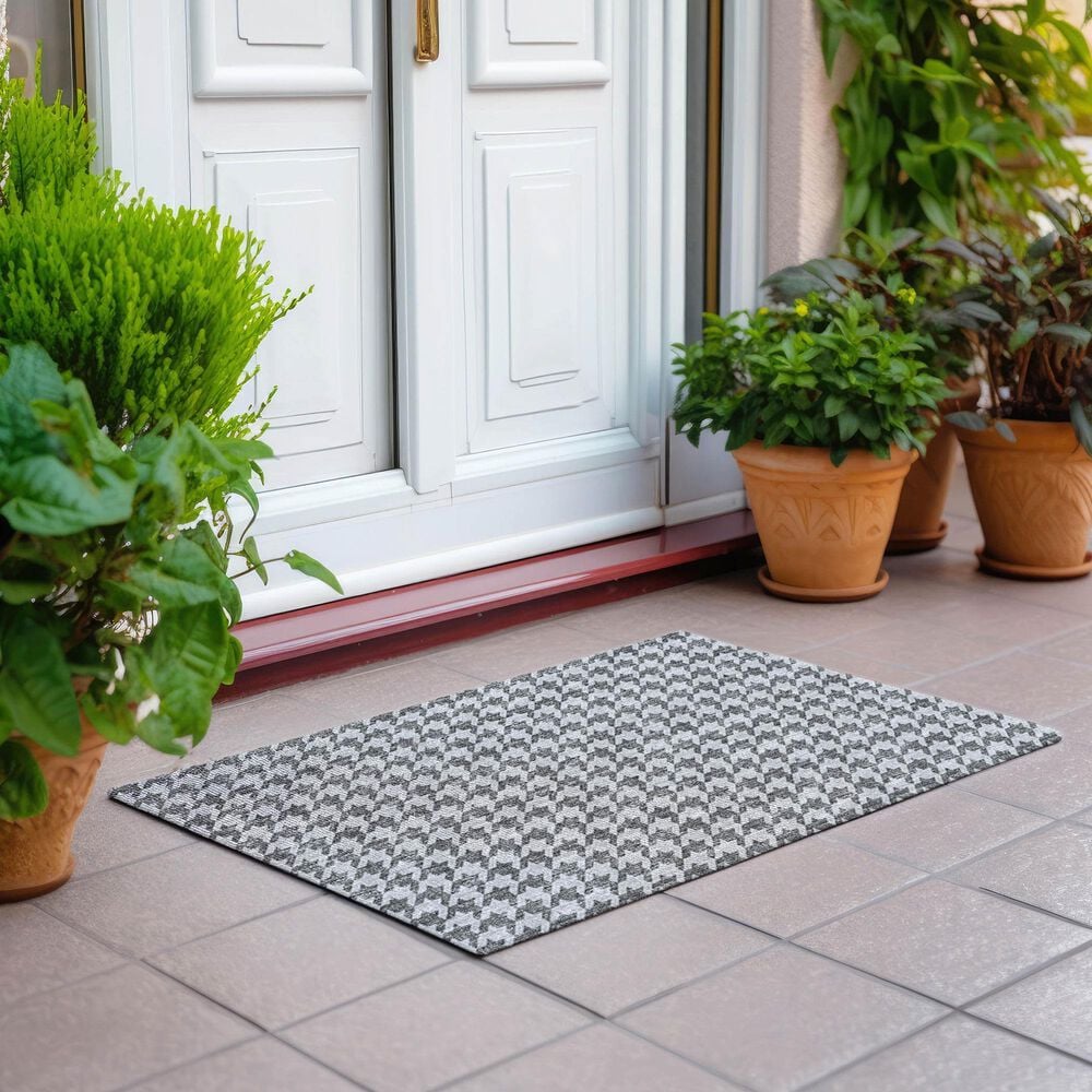 Dalyn Rug Company Hinton 1&#39;8&quot; x 2&#39;6&quot; Grey Indoor/Outdoor Area Rug, , large