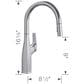 Blanco Rivana Pull-Down Kitchen Faucet in PVD Steel, , large