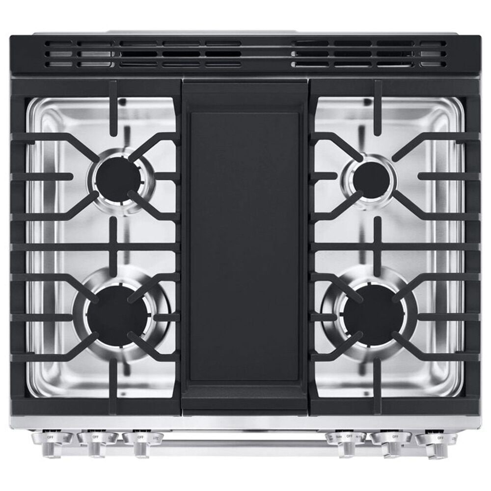 LG 6.3 Cu. Ft. Smart Gas Slide-In Range with ProBake Convection InstaView and Air Fry in PrintProof Stainless Steel, , large
