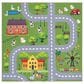 Safavieh Kids Playhouse 5" Square Dark Green and Light Grey Rug, , large