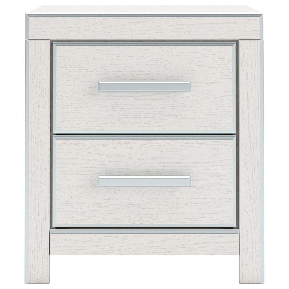 Ashley Zuraleus 4-Piece Queen Upholstered Platform Bedroom Set in Matte White, , large