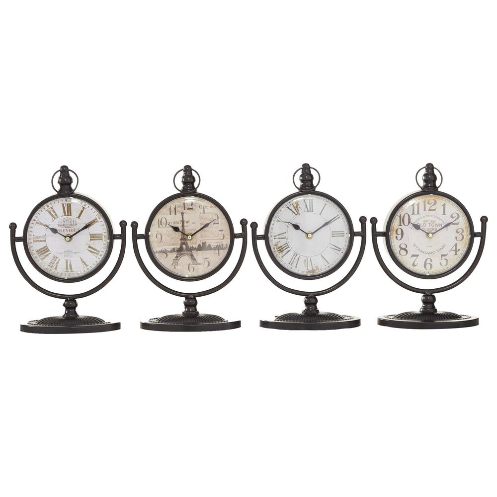 Maple and Jade 12" x 8" Desk Clocks (Set of 4), , large