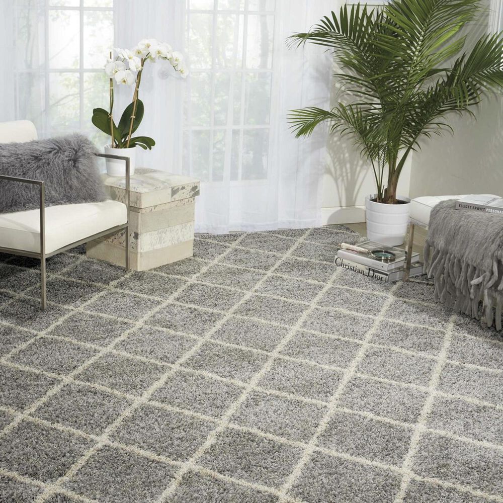 Nourison Brisbane BRI08 8&#39;2&quot; x 10&#39; Ash Area Rug, , large