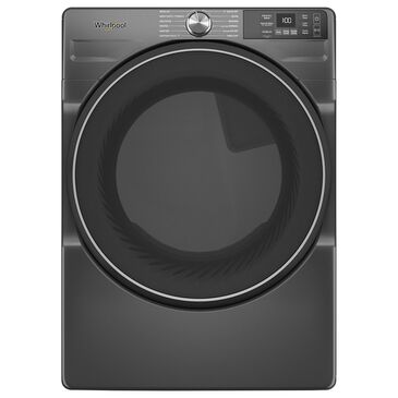 Whirlpool 7.4 cu. ft. Smart Front Load Electric Dryer with Wrinkle Shield Option in Volcano Black, , large