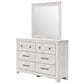 Ashley Makidern 4 Piece King Storage Bedroom Set with Two Drawers in Whitewash, , large