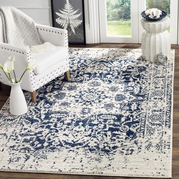 Safavieh Madison MAD603D-3 3" x 5" Cream/Navy Area Rug, , large
