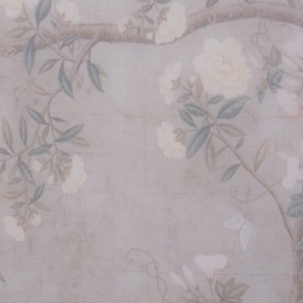 Splendor Living Rockwell Floral Accent Side Table in Lavender and Gold, , large