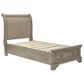 Signature Design by Ashley Lettner 4 Piece Twin Bedroom Set in Burnished Light Gray, , large